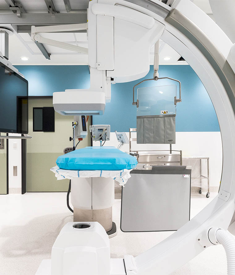 Inteviron hygienic wall cladding in hospital room